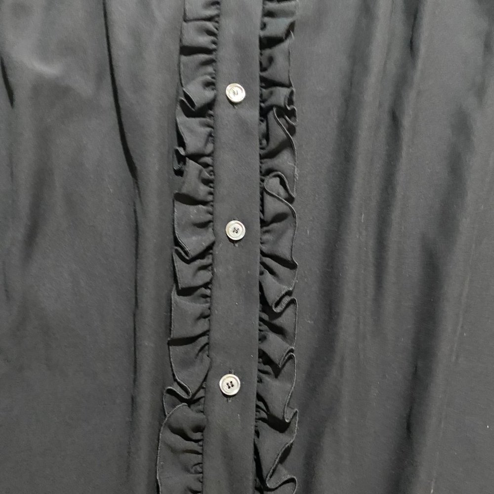 Woman’s Celine Skirt Button Up 100% Silk Black NWT - Picture 2 of 6